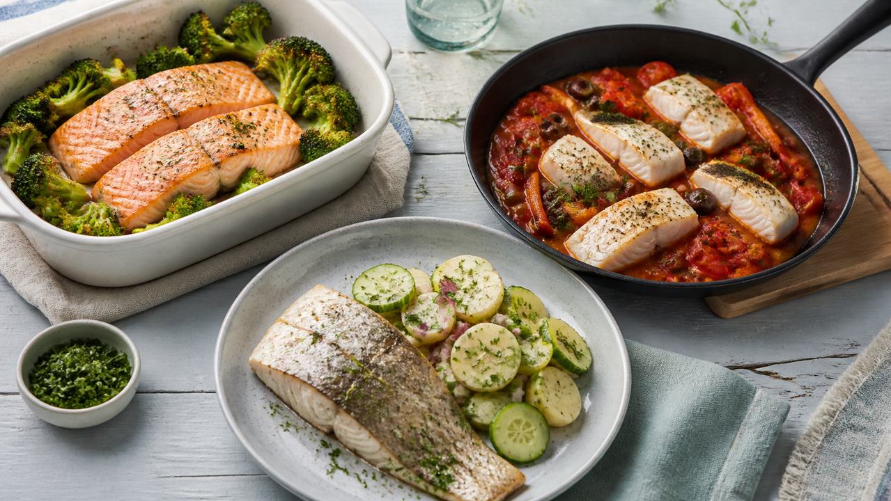 Fischrezepte zum Abnehmen: 3 einfache Gerichte mit Gemüse