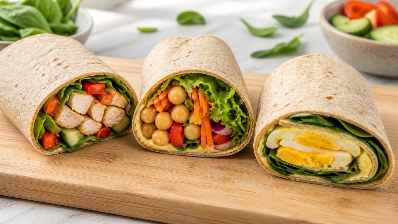 Gesunde Wraps: 3 schnelle Rezepte für Mittag und Abend