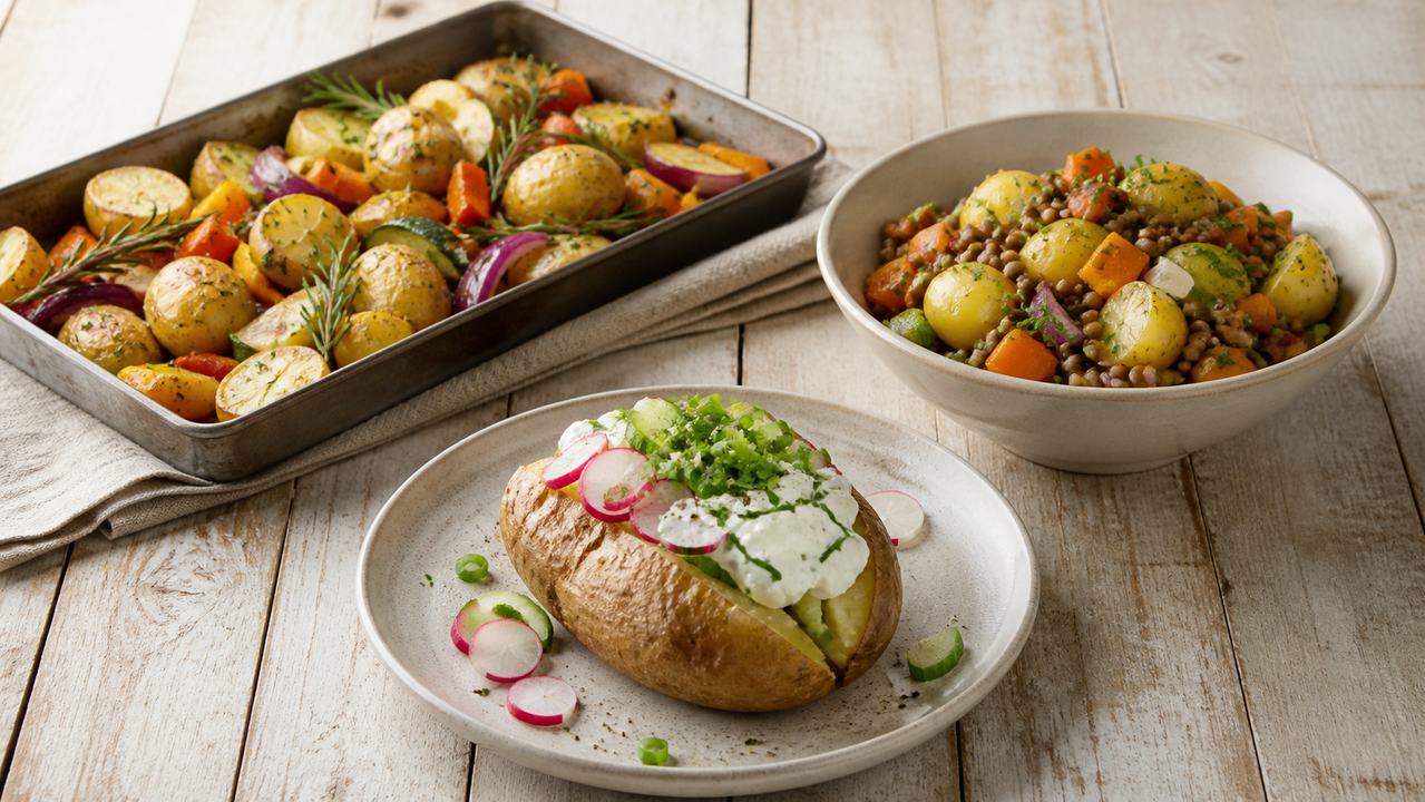 Kartoffelrezepte zum Abnehmen: 3 ausgewogene Gerichte