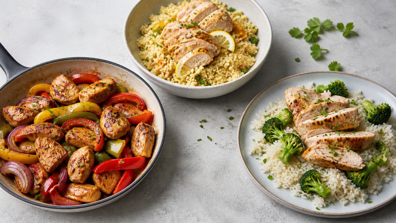 Schnelle Hähnchengerichte: 3 leichte Rezepte mit Gemüse