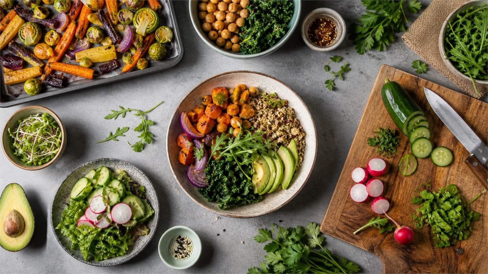 Vegetarisch abnehmen: Sättigende Mahlzeiten ohne Fleisch planen